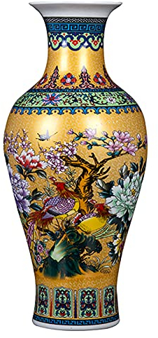 Wddwymll Traditionelle Chinesische Porzellan-Vase, Wand-Keramik, Vintage Ming-Stil für Heimdekoration