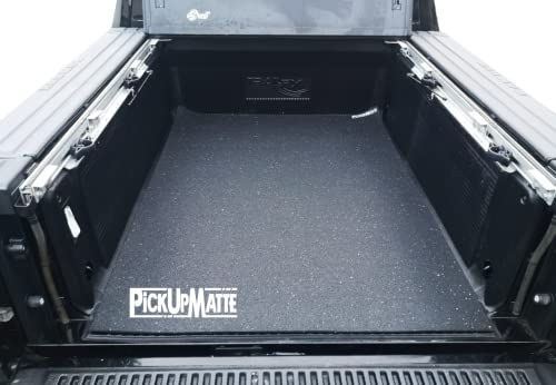 PICKUPMATTE Antirutschmatte für Dodge Ram 1500, MidBed, 4. oder 5. Gen. mit RAMBOX und Laderaumwanne, 186x120cm, RBOX186120, schwarz, Doppelkabine