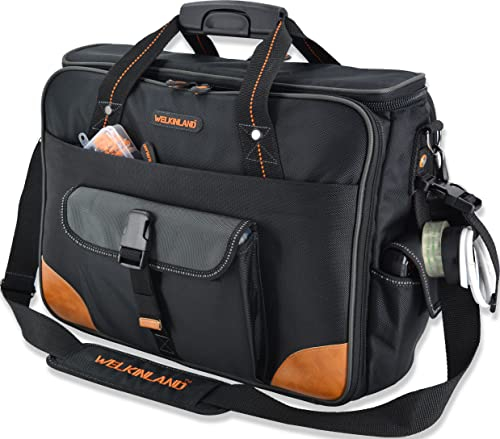 WELKINLAND Werkzeugtasche für Elektriker Mit 88 Fächern - Elektro-, Techniker-, Computertechniker- Und Laptop-Tasche