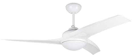 Suinga Ventilador de techo con luz y mando a distancia, temporizador, 3 palas, 132 cm de diámetro, potencia 60 W y 3 velocidades