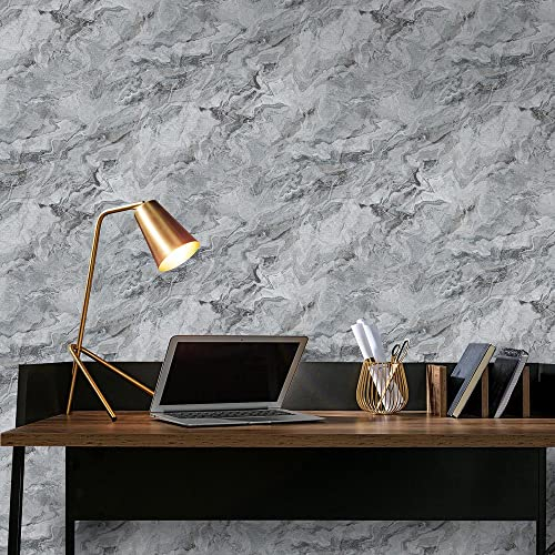 Erismann Vliestapete Grau Weiß Silber Metallic Marmor Optik Struktur 10318-47
