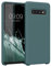 kwmobile Hülle kompatibel mit Samsung Galaxy S10 Hülle - Silikon Handy Case - Handyhülle weiche Oberfläche - kabelloses Laden - Arctic Night