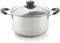 Judge Made in India, 20cm Casserole - Strong & Reliable Stainless Steel, Thick Base Even Heat Distribution, Stay Cool Handles, Shatterproof Glass Lid