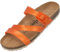 Palado Pantoletten Damen Ikaria – bequeme Sandalen Made in Spain - Hausschuhe mit dämpfendem Kork-Fußbett - modische Sommerschuhe Orange Metallic UK5,5 - EU38