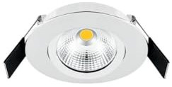 EVN Deckeneinbauleuchte Rund schwenkbar inkl. Netzgerät, 6W, 683lm, 3000K, weiß (ESW20N60102)