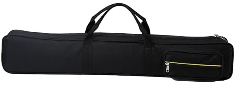 rockible Custodie Portastecche, Custodia per Stecche da Biliardo può Contenere 3 Basi E 4 Aste, Borsa per Stecca da Biliardo 1/2 Snooker, Biliardo Americano a Otto O Nove Palline, Nero