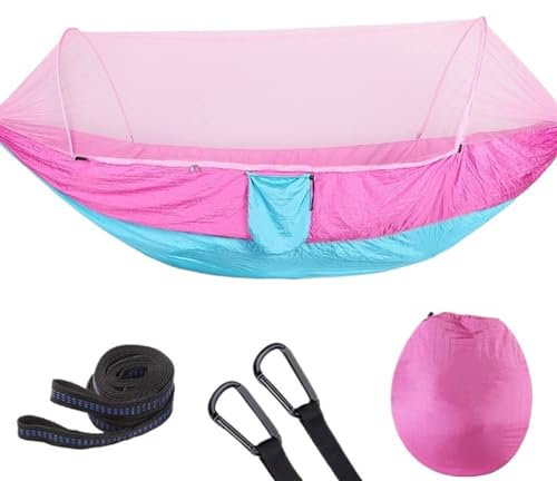 Hamac Exterieur Hamac De Camping avec Moustiquaire, Léger Et Portable, Double Hamac, 290x140 Cm Hamac Bivouac(F)