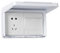 EpheyFIF Wall Switch Socket Outlet Cover, Wall Switch Face Plate Panel Box, Bathroom Wall Switch Cover for Type 86 Double Socket, Howsehold Socket Switch Guard Cover, 20.5 * 12.5 * 2 cm (White)