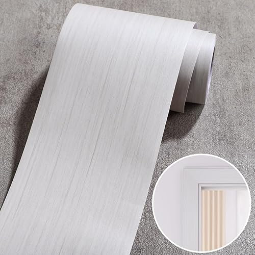 GBZHAOYAN Self Adhesive Skirting Board Wood grain door frame edge patching hole self-adhesive hole cover wooden door fram(BLM,30cm X 500cm)