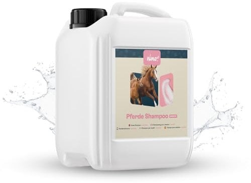 nimo® Pferde Shampoo sensitiv | ohne Duftstoffe & pH-Neutral mit Kollagen | für alle Pferderassen und Sensible, allergische Pferde | für bessere Kämmbarkeit & glänzendes Fell, 100% tierleidfrei