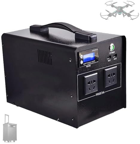 TGHY Lithium-LiFePO4-Akku, 12 V, 600 Wh, 1200 Wh, tragbare Powerbank/Station für den Heimgebrauch, Notstromversorgung, Campingreisen usw. mit 220-V-Wechselstromsteckdose,12v50ah