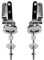 Fanmitrk Toilet Seat Hinge-Stainless Steel Toilet Seat Fittings,Replacement Hinge with Fittings and Repair Parts for Wood Toilet Seats