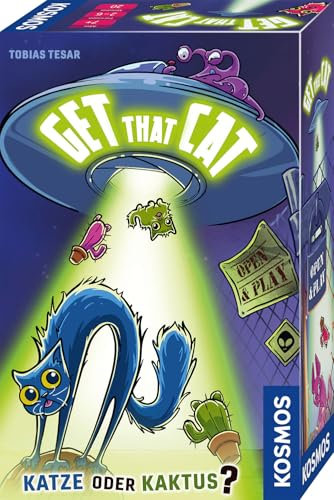 Kosmos 685089 Get That cat Spiel, Katze oder Kaktus, Kartenspiel für 2-6 Personen, Lustiges, schnelles Spiel ab 7 Jahren