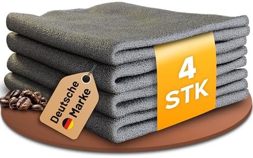 GLANZFAKTOR Barista Tuch Set – Hochwertige Barista Tücher & Barista Lappen (38x38 cm) – Waschbares Barista Handtuch für Barista Kaffee, Espresso & Reinigung – Perfekt für Barista zubehör