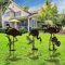GZDDYUMYJX Metall Flamingo Dekor für draußen,3 Stück Schwarze Flamingo Silhouette Statuen Garten Dekor für draußen, Outdoor Dekor, Garten Kunst, Rasen Ornamente, Geschenke