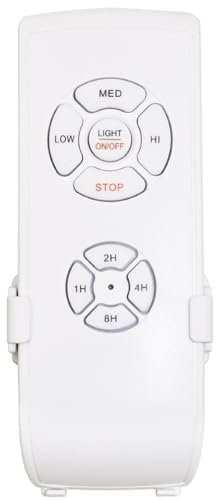 Jcasbdn Remote Control Remote Control 30M Remoto Ventilatore a soffitto con Ricevitore 1/2/4/8H 110 V Controller di Sostituzione Alimentato a Batteria