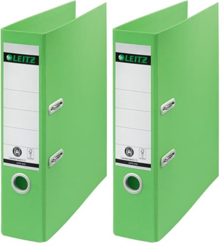 Leitz Recycle Folder 180° A4, 8 cm Spine, for 600 Sheets, PP, Pack of 2