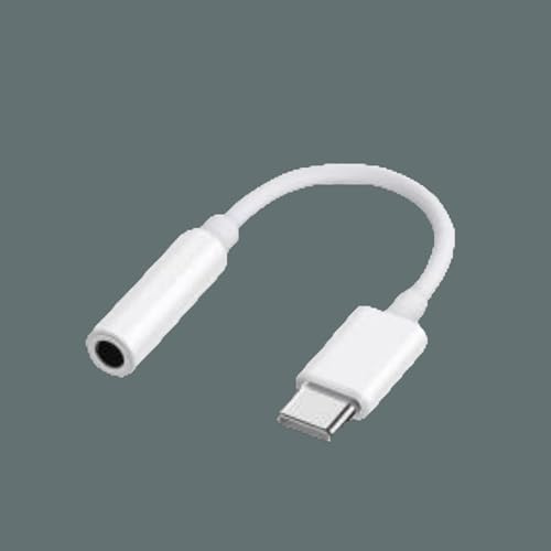 Retro-Telefonhörer im Stil eines Festnetztelefons mit USB-C-Anschluss, Vintage-Handtelefon mit Mikrofon, tragbar und stylisch für Mobiltelefone, Smartphones, Laptops (Type C Adapter Cable, 3.5mm)