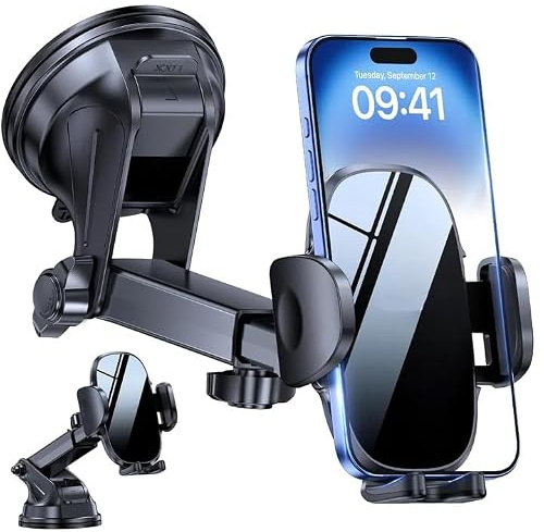 Woniyal 1Pcs Support téléphone pour Je-EP Avenger SUV 2023-2024 | tableau de bord pare-brise support universel réglable robuste accessoire