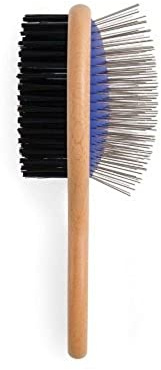 Ancol Heritage Wood Handle Double Sided Brush Large