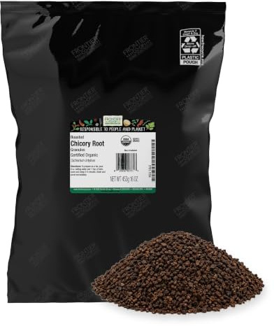 Frontier Natural Products Organic Roasted Chicory Root Granules, 16 Ounce
