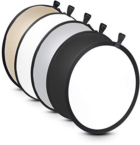 Walimex 5-in-1 Faltreflektor Set (56 cm) wavy gold/silber/weiß/schwarz/transparent