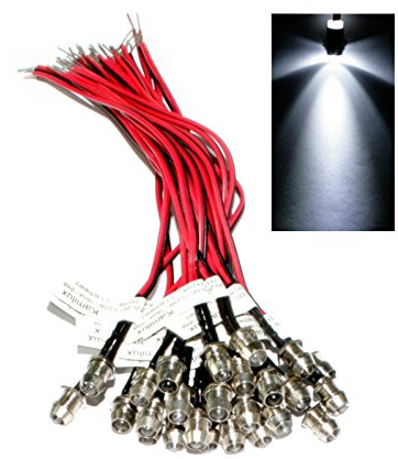 50 x LED Lichtpunkte Sternenhimmel kaltweiss 12V IP68 + LED-Trafo WASSERDICHT