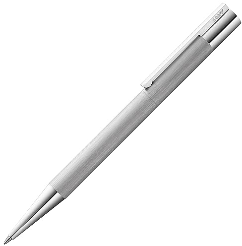 LAMY scala Drehbleistift 151 – Bleistift aus Edelstahl in der Farbe Brushed, strichmattiert mit Drehmechanik – mit 0,7mm Feinstrichmine (LAMY M 40)