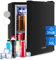 KLARSTEIN Mini Frigo da Camera, Frigo Portatile da Camera, Frigorifero Piccolo da Ufficio, Mini Frigo Bar da Camera con LED, Ripiani Rimovibili, Mini Frigo Portatile Campeggio e Skin Care 5-15°C, 30L