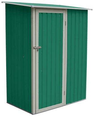 GARDIUN KIS12961 - Armario Newcastle 1.27 m² Exterior 89 x 143 x 186 cm, Verde