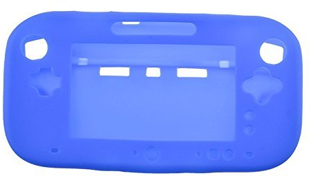 Custodia protettiva in silicone morbido per controller Wii U, colore: blu