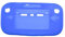 Weiches Gummi Silikon Displayschutzfolie Fall Haut Cover für Nintendo Wii U Game Controller Blau