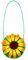 Horror-Shop Kleine Handtasche mit Sonnenblume