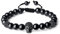 COAI Geschenkideen Glücksarmband Shambala aus Schörl Schwarzer Turmalin mit Pavé-Inspiration und CZ Kristall Totenkopf für Damen und Herren