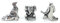 Zinn-Miniatur-Figuren mit Yoga-Elefantenposen, Namaste, Meditation, Zen-Statue, Geschenk