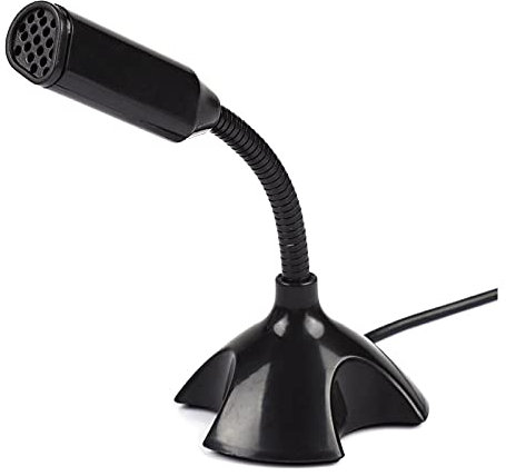 Mini Microphone USB 2.0 à condensateur Microphone sur Pied de Table Flexible pour Ordinateur Portable PC