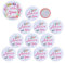 JNCH 12 Stück Braut Broschen Future Bride Brosche Kit + 11 Bride's Friend Cockade Abzeichen für Junggesellinnenabschied Spaß mit Ehe Freundinnen Hochzeit