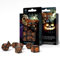 Q Workshop Halloween Dice Set Pumpkin Black & Orange (7) Workshop Role Playing Giochi, multicolore