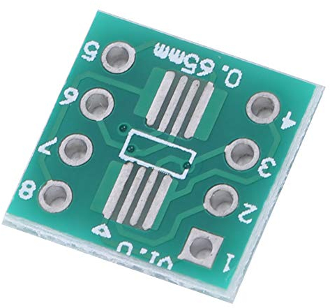100-teilige Adapterplatine SOP8 SSOP8 TSSOP8 bis DIP8, SOP8-Interposer-Platine, Konvertermodul, Steckbrett für die Heimwerkerindustrie