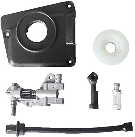 WOWOWO Kit Pompa di Trasmissione Olio per Motosega Cinese 4500 5800 45CC 52CC 58CC Pump
