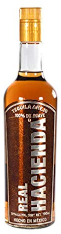 Tequila Real Hacienda Añejo 100% agave Azul. 700ml
