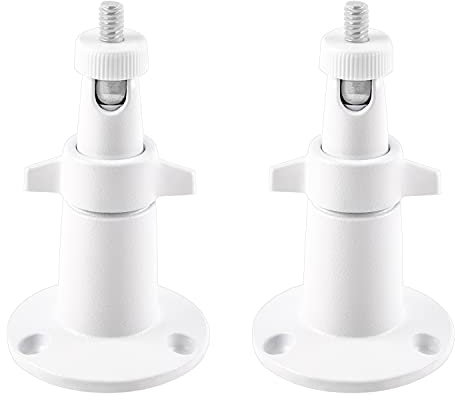Security Camera Universal Mounting Bracket,Adjustable Indoor/Outdoor Security Wall Metal Bracket, Compatible with Arlo Pro/Pro 2/Pro 3/Pro 4/Ultra/Ultra 2, & with Ring Stick Up Cam Battery (2 Pack)