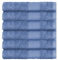 Victorio & Lucchino Juego de Toallas 100% Algodón - 6 Toallas Lavabo 50x100cm - Color Azul Medio
