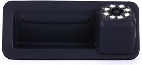 【8 LED Nachtsicht】 Hochwertige Rückfahrkamera mit Kofferraumgriff und Schalter, wasserdichter Weitwinkel, Ersatz für Ford Mondeo/Fiesta/S-Max/Focus 2C 3C/Range Rover/freelander2 2010-2013