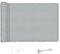 AXT SHADE Balkon Sichtschutz Wetterfest 90x500cm Balkonverkleidung Balkonabdeckung Balkonbespannung Blickdichte Windschutz und UV-Schutz mit Kabelbinder für Balkongeländer-Hellgrau