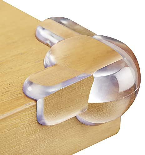Corner Protectors for Baby (12 Pack) - Patented - New & Improved Edge Protector for Baby – Transparent Corner Protectors - Baby Safety Products to Baby Proof Corners and Edges