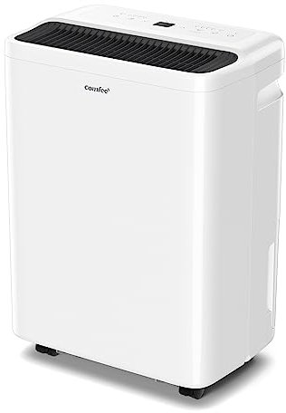 COMFEE' Dehumidifier 10L,Dehumidifiers for Home,Dehumidifier and HEPA Air Purifier,Quiet 39dB,APP Control,24 Timer dehumidifier,Continuous Drainage,Laundry Drying,Low Energy Consumption,Air Dryer Pro