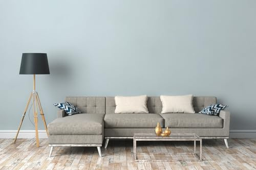 A.S. Création Maison Charme 390875 Plain Wallpaper Light Blue 10.05 m x 0.53 m Made in Germany