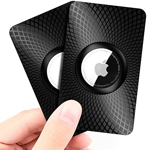 GOCII Porte-cartes ultra fin pour Airtag - Compatible avec Apple Airtag - Pour sac à main, sac à dos, pochette
