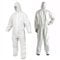 Indigo Soul Protective Painting Suit White Light Duty Suit Attached Hood Elastic Wrist, Ankles and Waist Serged Seam for Spary Painting Cleaning Food Cooking